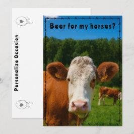 Convites Divertido Rancho de Gado e Estilo Fazenda Country 