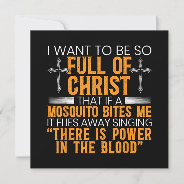Convites Divertido Servo Religioso Cristão De Deus Fiel (Frente)