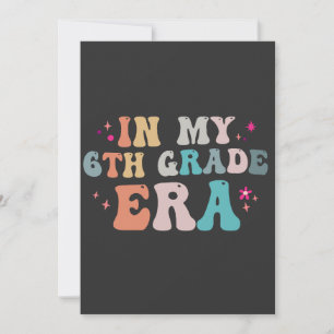 Convites Divertido Volta às Aulas Na Minha Era da 6ª Série 