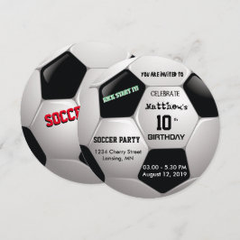 Convites Divertimento de futebol ⚽ Festa Epic de Aniversári