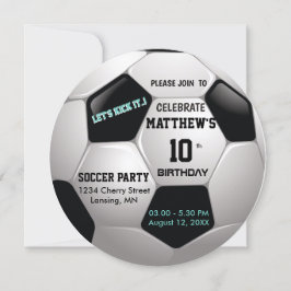 Convites Divertimento de futebol ⚽ Festa Epic de Aniversári