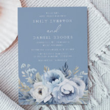 Divine Blue Gorgeous Floral Weding