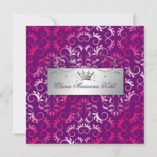 Convites Divino De 311 Rosa| Purple Sweet 16