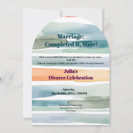 Convites Divórcio Engraçado Liberdade Anima Novos Começos