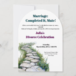 Convites Divórcio Engraçado Liberdade Anima Novos Começos