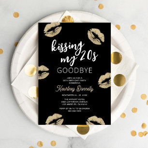 Convites Dizendo adeus aos meus 20 anos Aniversário de 30 a