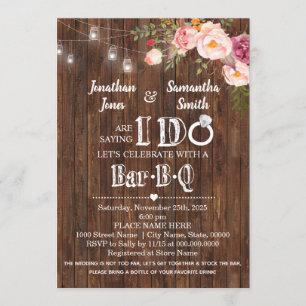 Convites Dizendo que eu faço churrasco estoque o chá de cas