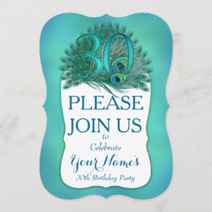 Convites do aniversário de 30 anos