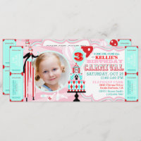 Convites do aniversário do bolo da barraca do