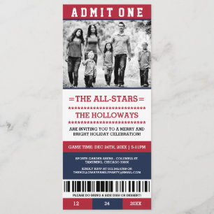 Convites do bilhete da festa natalícia do Natal da