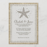 Convites do casamento da estrela do mar