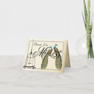 Convites do casamento da gaiola de pássaro dos