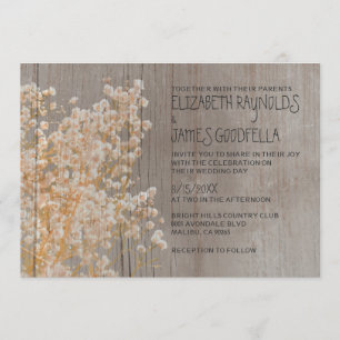 Convites do casamento da respiração do bebê