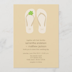 Convites do casamento de praia do falhanço de