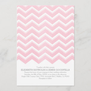 Convites do casamento do ziguezague de Chevron
