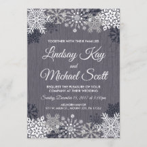 Convites do casamento no inverno