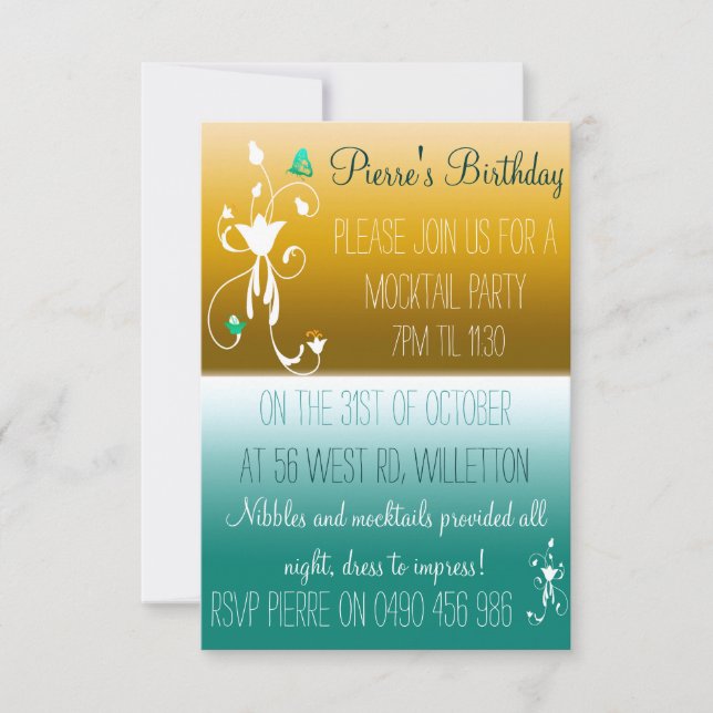 Convites do céu do deserto (Frente)