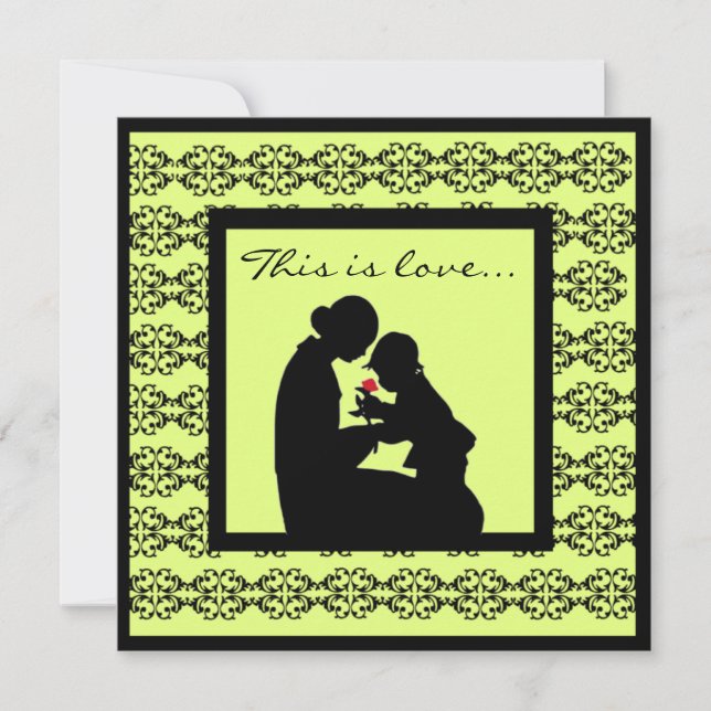 Convites do chá de fraldas da adopção da criança (Frente)