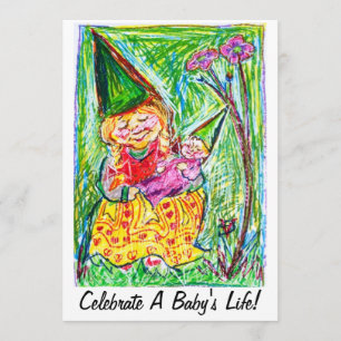 Convites do chá de fraldas do gnomo