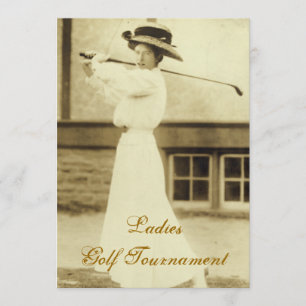 Convites do competiam do golfe das senhoras