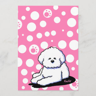 Convites do costume de Bichon Frise