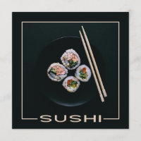 Convites do costume do sushi