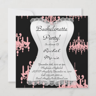 Convites do Designer de Festas de solteira CUTE