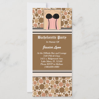 Convites do Designer de Festas de solteira CUTE