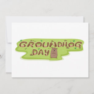 Convites do dia de Groundhog