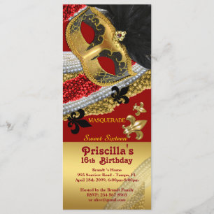 Convites Do "estilo do bilhete convite", do "doce dezesseis