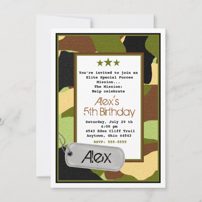Convites do exército, MilitaryInvitations, (Frente)