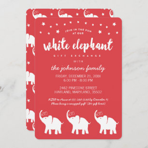 Convites do Feriado de Elefante Branco na moda