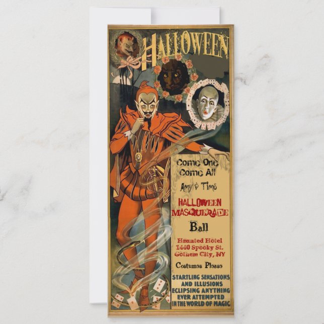 Convites do Festa de Halloween Assombrado (Frente)