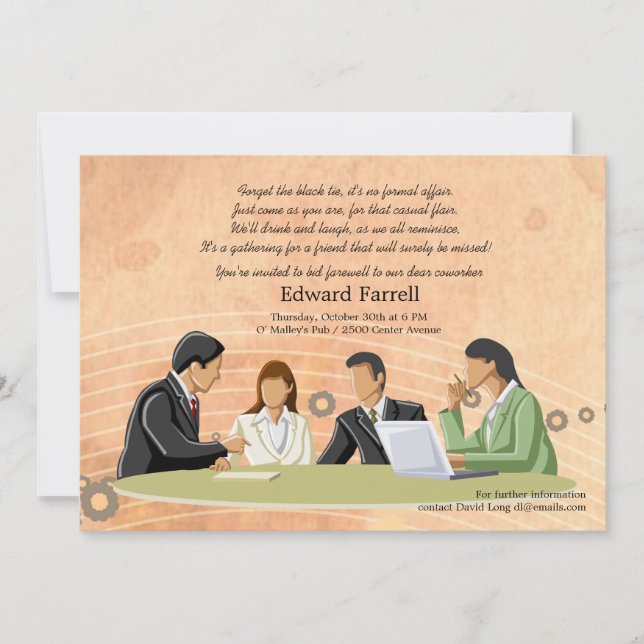 Convites do Grupo de Aposentadoria do Congresso (Frente)