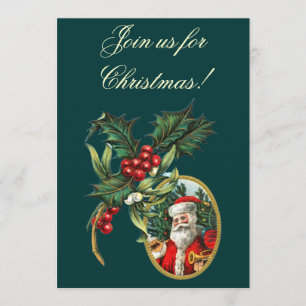 Convites do natal vintage