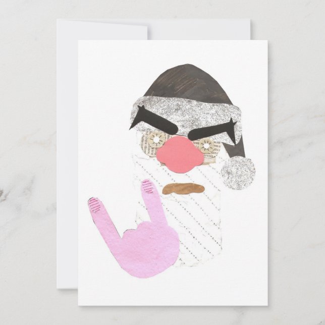 Convites do papai noel do metal (Frente)