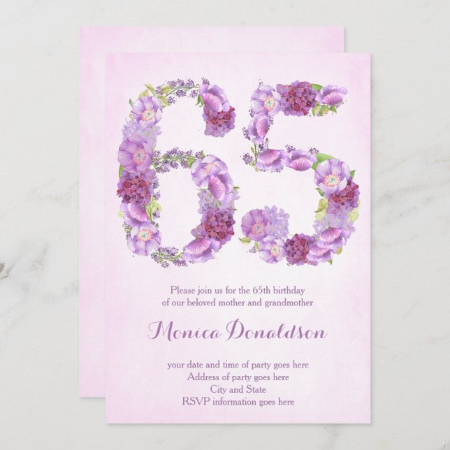 Convites do Partido da Reforma, 65.º Convite de An (Frente/Verso)