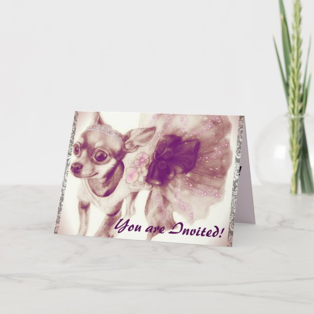 Convites do Partido Princesa Chihuahua (Frente)