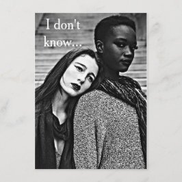 Convites Do romance do Bi LGBT do "cartão racial amor &"