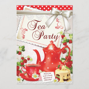 Convites do tea party