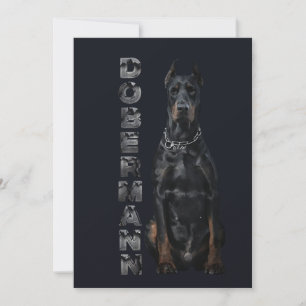 Convites Doberman Pinscher