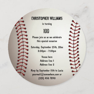 Convites Dobro da festa de aniversário do basebol