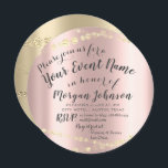 Convites Doce 16.º Aniversário Confetti Rosa 15 Bridal<br><div class="desc">Novos convites para chic Qualquer outra pergunta Por favor me conte Enyoy you life :) FlorenceKdesign</div>