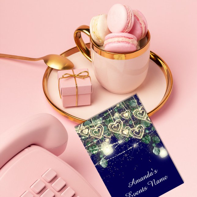 Convites Doce 16.º marinho Azul Russo Dourado da BRIDAL Ver (Criador carregado)