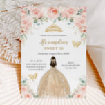 Convites Doce 16 Campanha Floral Blush Princesa<br><div class="desc">Personalize este adorável convite de 16 anos do Sweet com uma redação própria,  fácil e rapidamente,  basta pressionar o botão personalizá-lo para reorganizar e formatar o estilo e a colocação do texto. Itens correspondentes disponíveis no repositório! c) O Feliz Cat Studio</div>