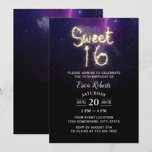 Convites Doce, 16 Estrelas de Verão, Festa de aniversário