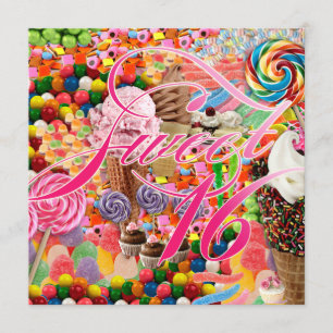 Convites Doce, 16 Festa, Convidado Rosa