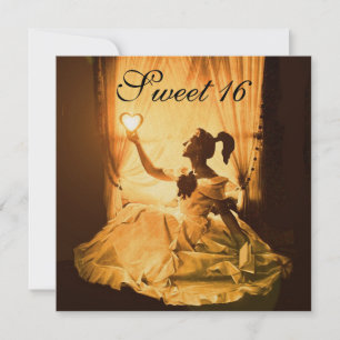 CONVITES DOCE 16 FESTA DE ANIVERSÁRIO, AMARELO DOURADO NEGR