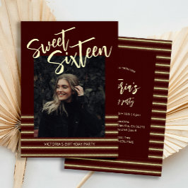 Convites Doce 16 Festa de aniversário De Vinho De Litter