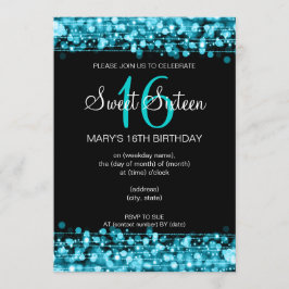Convites Doce 16 Festa Gelada Azul